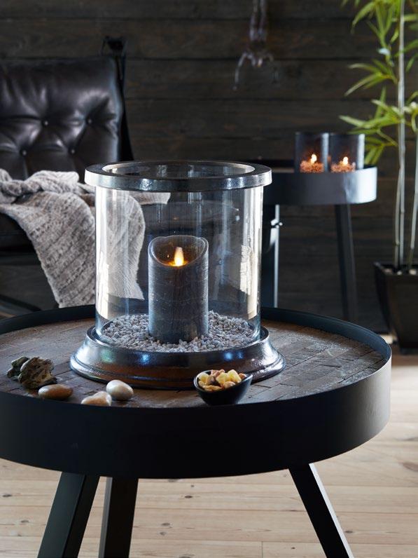 ELEMENTS ELEMENTS LYHTY K24 Ø27 cm 23180 71,90 FLAME LED PÖYTÄKYNTTILÄ