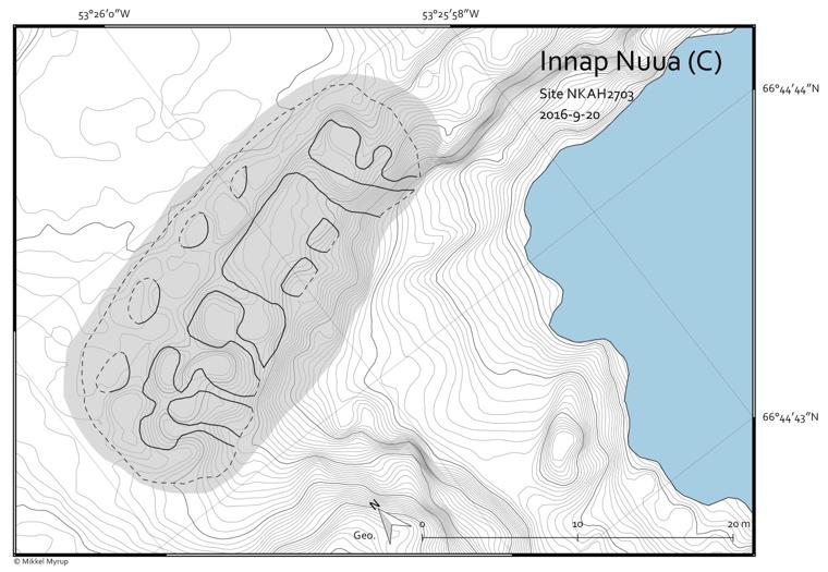 Nunap assingi 19, 20, 21 aamma 22: Innap Nuua-ni illukut A, B aamma C immikkoortillugit takussusiorneri 7) Nipisat nunaqarfiuvoq annertooq,