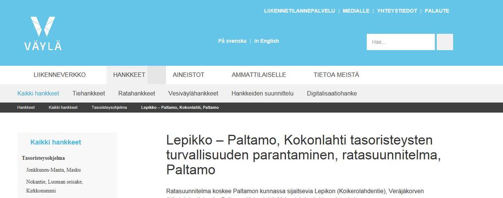 Lisätietoja hankkeesta Väyläviraston projektipäällikkö Teemu Poussu teemu.poussu@vayla.