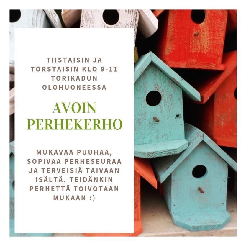 Lapsiperheille: To 18.4. klo 9-11 perheiden pääsiäispuuhaa Hämeenkyrön kirkossa. Tutustumme pääsiäisen tapahtumiin muovailuvahahahmojen kautta, syömme omia eväitä (muistakaa ottaa mukaan kotoa!