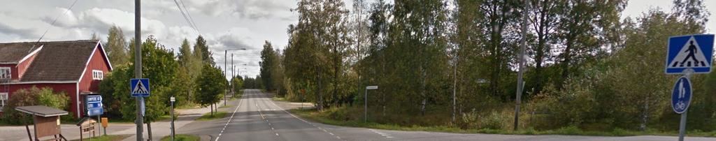 Suojatie tai pyöräilyväylän jatke ilman saareketta