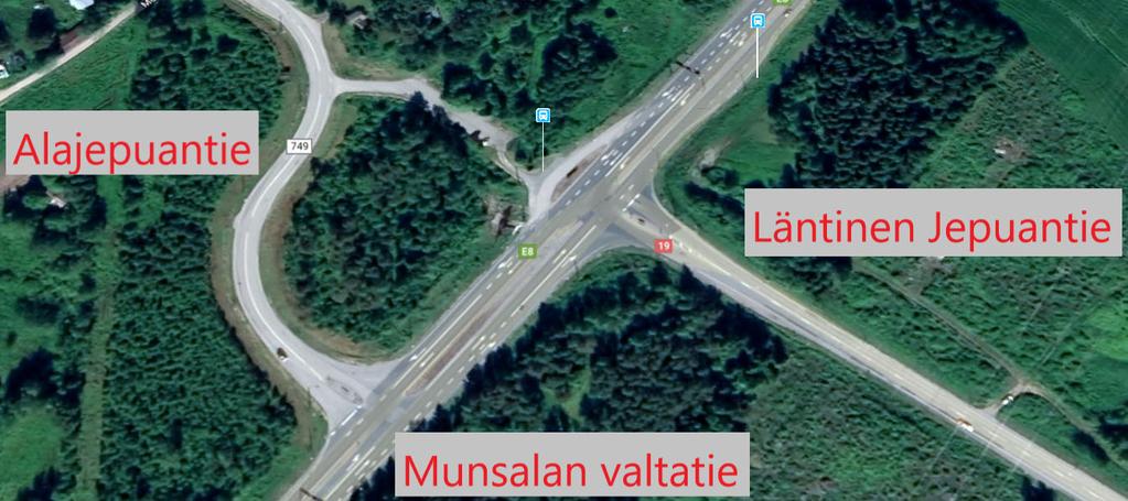 Opinnäytetyö 3/2019 107 Onnettomuuksia on johtopäätösten tekemiseksi vähän, mutta kuten kuvasta 38 näkyy, on Koivistontien liittymähaarassa huoltoasema.