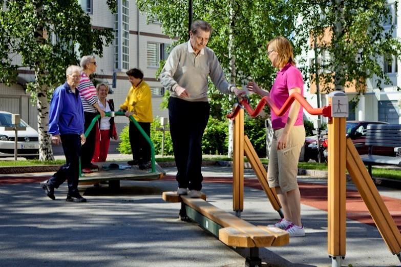kokoontumispaikka lähellä kotia Eripituisia