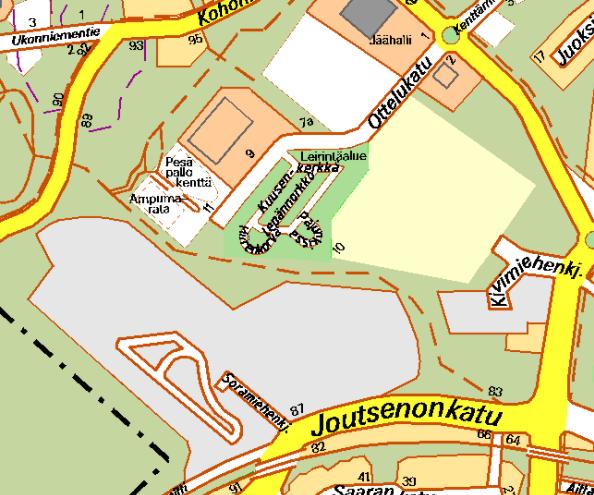 19 Kaupunginosa 38, Saimaanranta, Ukonniemen taimitarha- ja