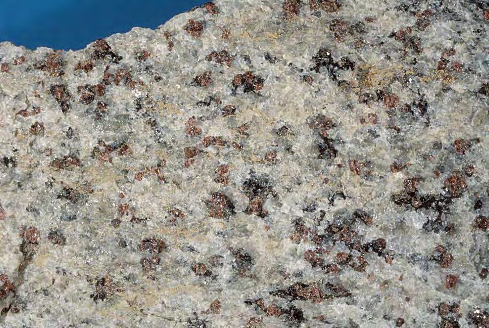 Granuliitti on raekooltaan melko karkea ja heikosti liuskeinen, kokonaan uudelleen kiteytynyt merenpohjan hiekka/savi. Alkuperäinen kerroksellisuus on täysin tuhoutunut.