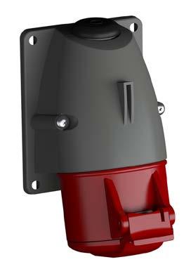 Voimapistorasia Voimapistorasia 6h, 16A, IP44, 3P+N+E 240/415V, Pinta, 1.5-4mm² Schuko.