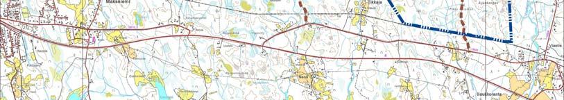 Mikäli 110 kv voimajohto sijoittuu olemassa olevien voimajohtojen rinnalle, levenee nykyinen johtoaukea noin 23 metriä.