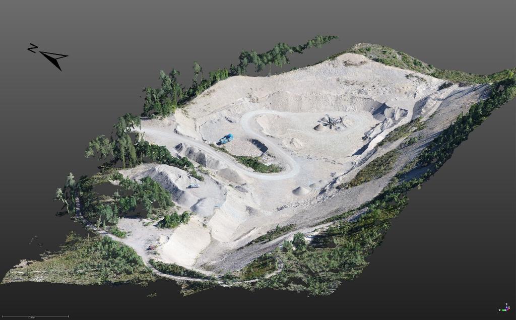 GEOLOGIAN TUTKIMUSKESKUS Geologinen rakenneselvitys 14 5 MALLINNUKSET JA VISUALISOINTI Pöllyvaaran alueella maanpinnan korkeusasema on muuttunut maa-ainesten