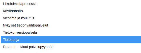 tähdellä merkatut pakolliset tiedot lomakkeelle