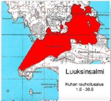 Kuhan kutualueet on esitetty seuraavassa kuvassa: Kalojen haitta-ainepitoisuudet Tarkastelualueella on
