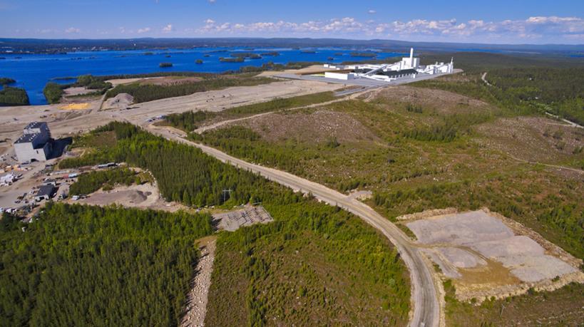 143 Alla olevassa kuvassa on esitetty havainnekuva biojalostamosta: Havainnekuva on Pahkakummuntieltä