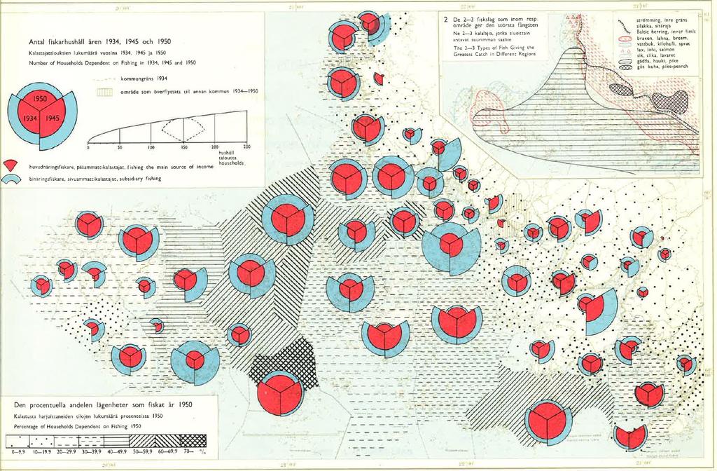 Kalastavat taloudet -34, -45 ja -50 Atlas över