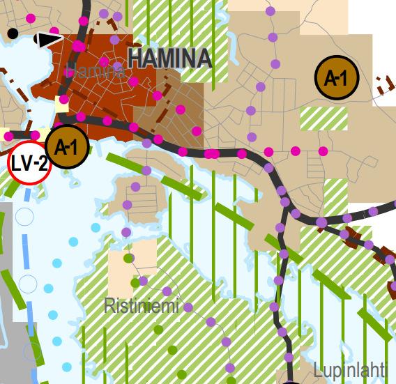 Sivu 13 / 22 3.2.1.3 Kotka-Hamina seudun strateginen yleiskaava Kotka-Hamina seudun strateginen yleiskaava on saanut lainvoiman 30.1.2019.