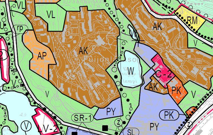 TAIVAANPANKONTIE 25 11 Yleiskaava: Kuopion keskeisen kaupunkialueen yleiskaava on vahvistettu kaupunginvaltuustossa 11.12.