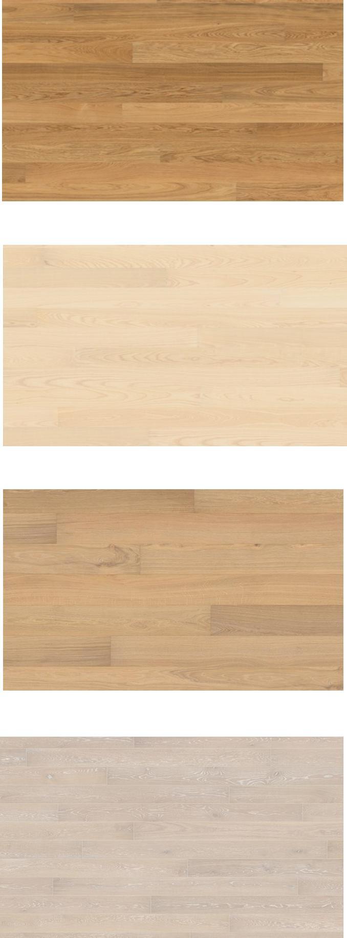 1-sauvainen lautaparketti 187x2266x15mm Mattalakattu Viisteet neljällä sivulla, harjattu Jalkalistat