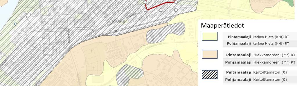karkeaa hietaa ja hiekkamoreenia. Maaperäkartta (Geologisen tutkimuskeskuksen (GTK) maaperätietokanta) 3.2.2 Luonnonympäristö Suunnittelualue ja sen ympäristö on kaupunkimaisesti rakennettua.