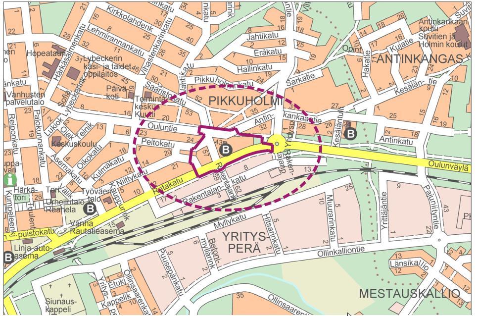 Suunnittelualueen sijainti ja rajaus. 2 TIIVISTELMÄ 2.1 Kaavaprosessin vaiheet Kaupunginhallitus on päättänyt asemakaavan muutoksen käynnistämisestä 15.10.2018 346.