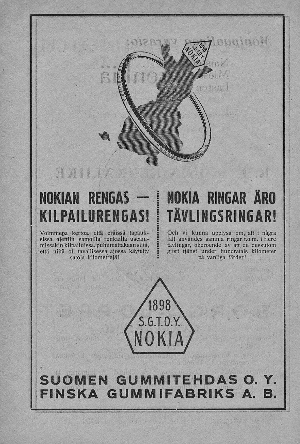 / NOKIAN RENGAS - KILPAILURENGAS!