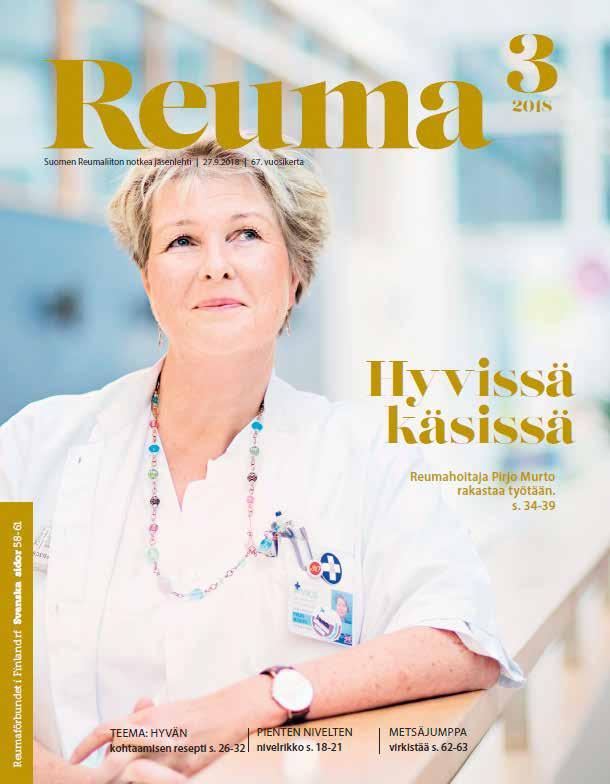 VIESTINTÄ Netissä merkittävää kasvua Jäsenkyselyssä Reuma-lehti arvioitiin Reumaliiton onnistuneimmaksi palveluksi, arvosanalla 4,4/5. Vastaajista 97 % lukee lehden, 75 % erittäin tai melko tarkkaan.