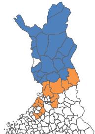 4.1. Toimintamallin käyttöönotto Lapissa ja Pohjois-Pohjanmaalla Maaseudun arjen palveluverkosto -hankkeessa oli mukana 35 kuntaa, joista Lapissa 20 ja Pohjois-Pohjanmaalla 15.