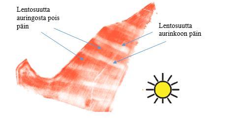 Kuvassa esimerkki DLS anturin aiheuttamasta häiriöstä karttoihin. 5.