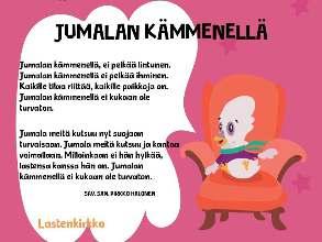 Annetaan seurakuntalaisille aika keskustella rukousaiheista. Pulmu: Kiitos kun juttelitte.