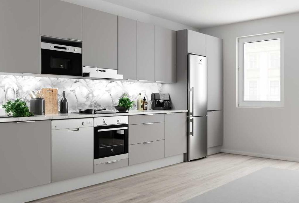 Keittiö HARMAA GREY MARMOR CARRARA EVOKE CONCRETO OVET Grey Melamiini-ovi