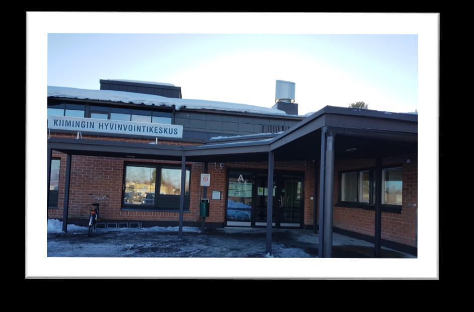 4.15 Kiimingin terveysasema Kiimingin terveysasema sijaitsee osoitteessa Terveystie 1. Näytteenottoon kuuluu ajanvarauksen ja ensiavun veri-, virtsa-, nielu-, spirometria- ja EKG-näytteenotto.