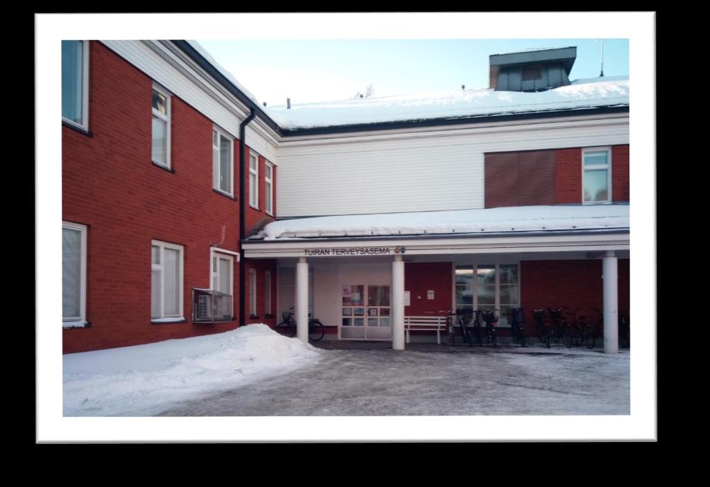 4.18 Tuiran terveysasema Tuiran terveysaseman laboratoriossa on näytteenottopiste, joka sijaitsee osoitteessa Kangastie 12. Siellä tehdään verikokeiden lisäksi EKG- ja spirometriatutkimukset.