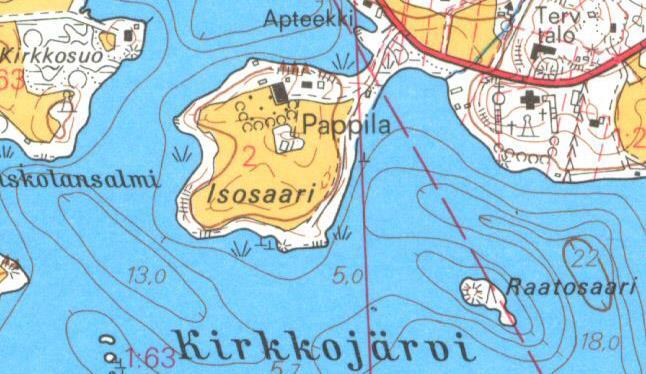 Saaren pohjoisossa on 1920-luvulla rakennettu