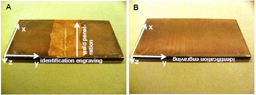 Sample 405-410 with the surface