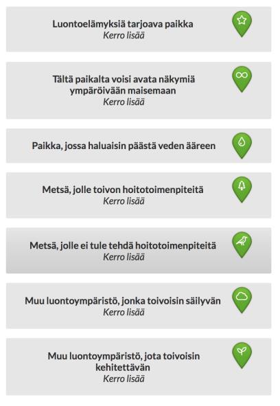 alueella pitäisi kehittää tai korjata?