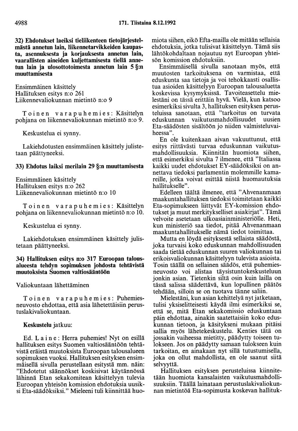 4988 171. Tiistaina 8.12.