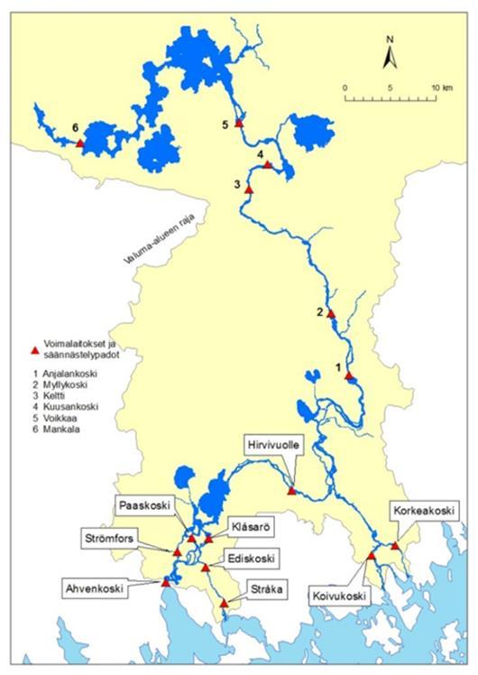 Kymijoella avattiin Korkeakosken kalatie kesäkuussa 2016 pääuoman koskia kunnostettiin 2016 helikopterisoraistuksin (Ilmasilta II) Helsingin