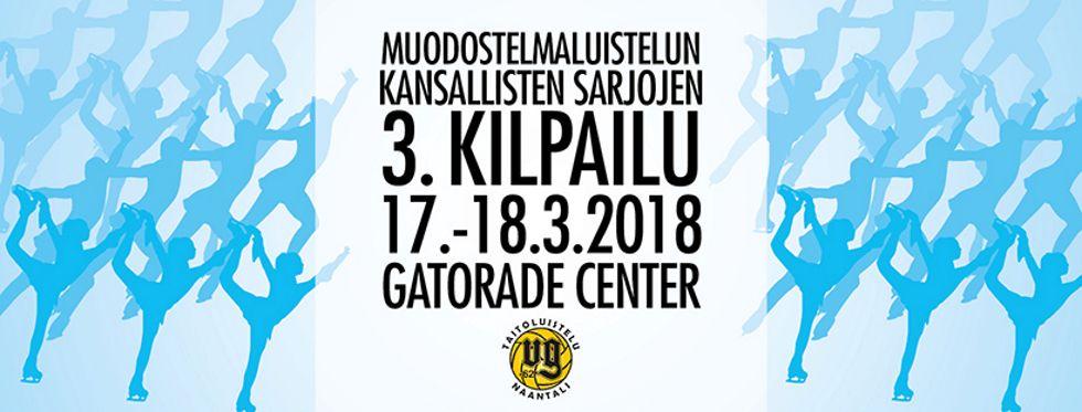 KILPAILUKUTSU 16.2.2018 MUODOSTELMALUISTELUN KANSALLISET SARJAT, 3. KILPAILU JA SM-NOVIISIEN HOPEAFINAALI Naantalin VG-62 Taitoluistelulla on ilo kutsua STLL:n jäsenseurojen kansallisten sarjojen 3.