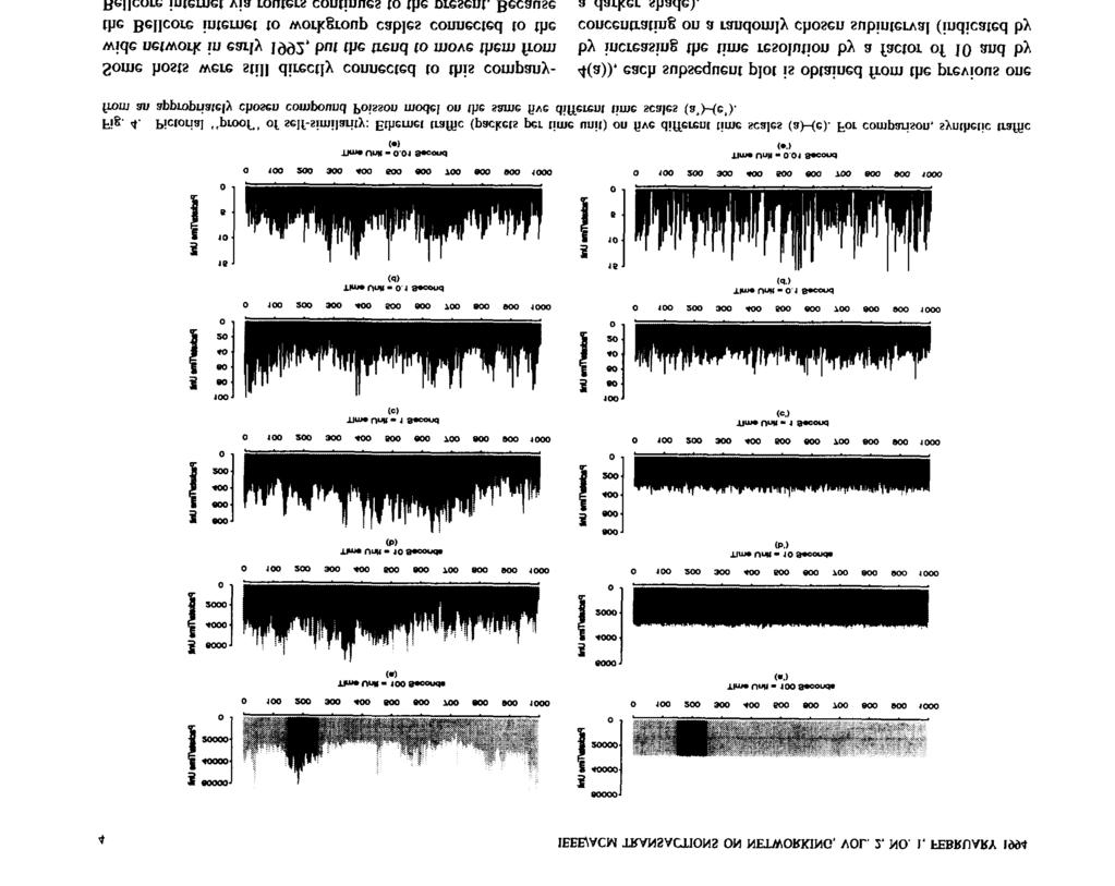 Esimerkki liikennemittauksesta: Ethernet 80-luvun lopussa ja 90-luvun alussa Fowler, Leland et al.