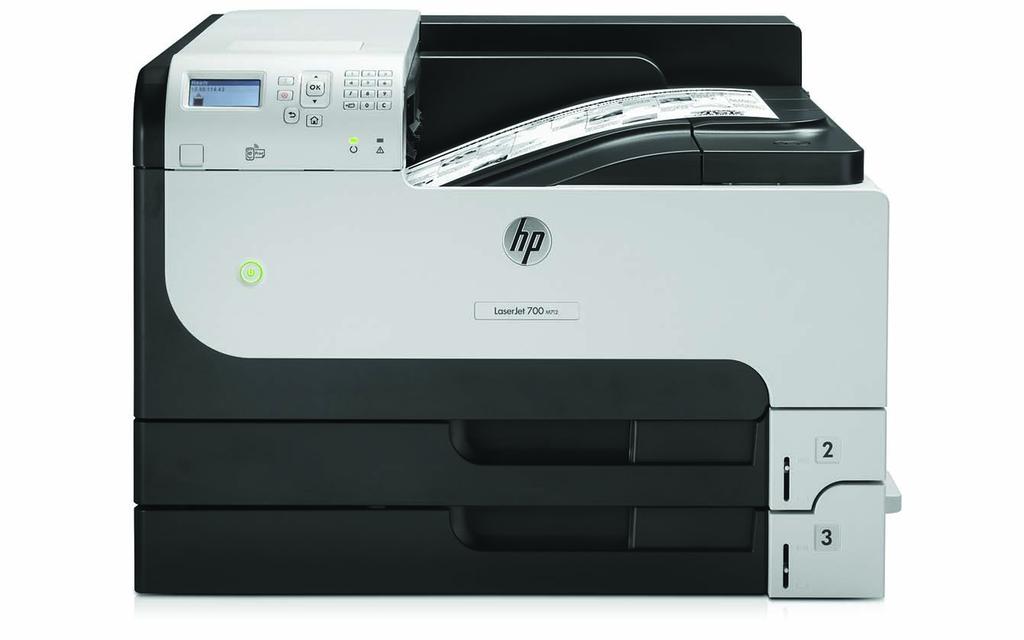 Tiedot HP LaserJet Enterprise 700 M712dn - tulostin Salamannopea, energiaa säästävä, mustavalkoinen A3 tulostus Ota käyttöön suurten määrien mustavalkotulostukseen tarkoitettu tulostus aina