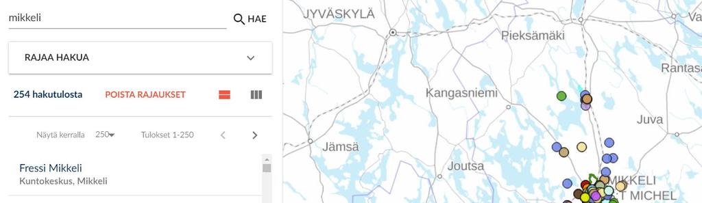 Reittejä voi joko digitoida (piirtää kartalle hiiren avulla) ja editoida Lipaksen nettisovelluksessa. Tarjolla on perustyökalut reitin kulun piirtämiseen ja muokkaamiseen.