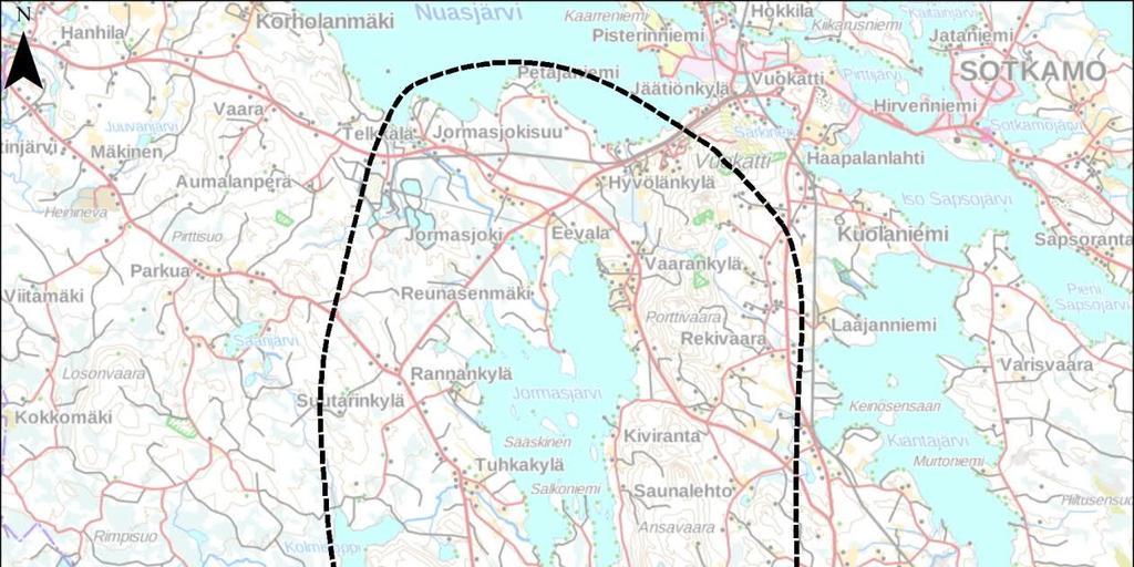1 JOHDANTO Mondo Minerals B.V. Branch Finland suunnittelee Uutelan kaivoksen toiminnan laajentamista Sotkamon kunnassa. Hankealue sijaitsee noin 23 km Sotkamon keskustasta lounaaseen (Kuva 1).
