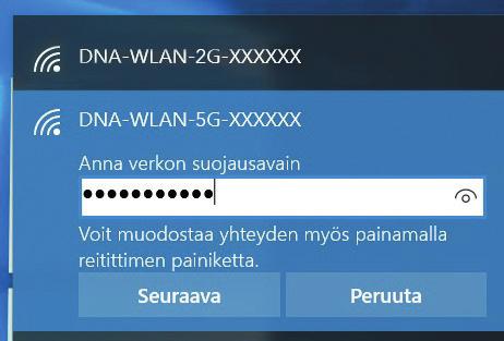 Jos nettiin yhteydessä oleva laitteesi (esim.