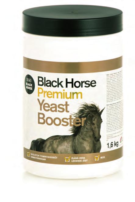 Maha, suolisto Yeast Booster 1,6 kg Yeast Booster Erityisravinnoksi tarkoitettu täydennysrehu hevosille fysiologisen ruuansulatuksen vakauttamiseen.