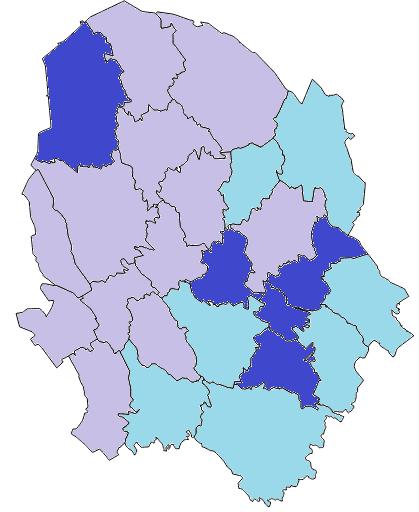 PS1 55 % 53,5 PS2 52 % Saaliin vasaosuus 2018 60,2 51,6 Koko alue 52 % KS-PS 52 % 53,2 52,1 52,9 51,4 52,8 51,3 46,6