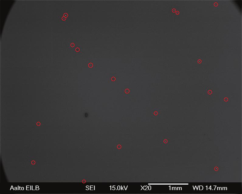 (a) Sample 1, particle diameter approxi- (b) Sample 2, particle diameter approximately 9.2 μm mately 11.