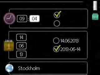 4 24 h 12 h Valitse vaihtoehto mukavuustila 2.2 Muutettava arvo smart ctrol säästö normaali luksus Useita vaihtoehtoja sisältävässä valikossa valittu vaihtoehto näytetään vihreällä ruksilla.