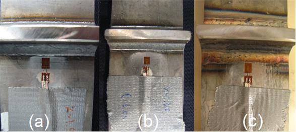 44 Strain gages were used to define structural stress at the weld toe in order to obtain desired stress range for the test.