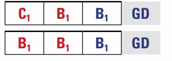 virhettä (B), kirjuri merkitsee viimeksi annetun virheen perään GD (game disqualification) pelistä erottamisen merkiksi.