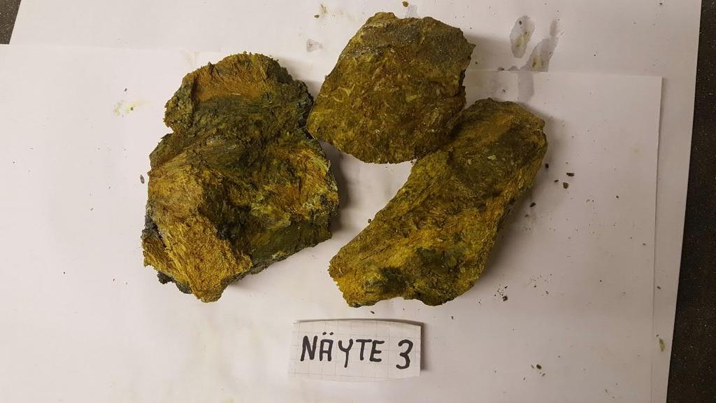 3.2. Analyysit Uutelan louhoksesta on otettu kivinäytteitä kiviaineksen asbestipitoisuuden selvittämistä varten.