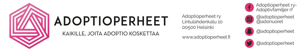 Adoptioperheen tai adoptoidun nuoren tai aikuisen tukipolun rakentaminen. Selvitämme ja benchmarkkaamme jo olemassa olevien hankkeiden parhaita käytänteitä ja luomme apua tarvitseville tukipolun.