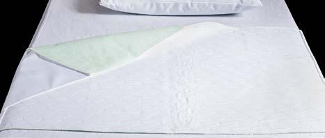 EasyRoll Underpad -vuoteensuoja petausreunuksilla Sängynlevyistä vuoteensuojaa käytetään vuoteessa normaalin lakanan päällä vuodepotilaille, joilla ei ole virtsanpidätyskykyä.