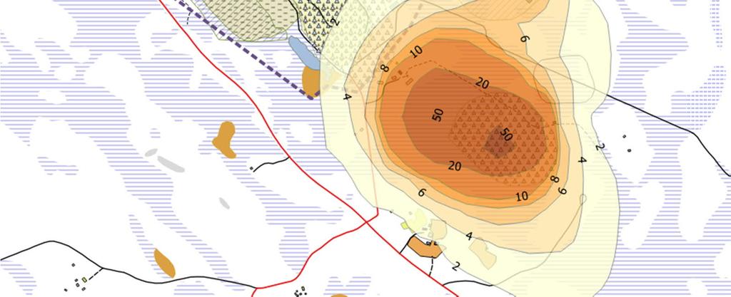 20 Kuva 15: VE2, laskentajakson aikana PM 10 vuorokauden keskipitoisuuden 50 µg/m 3